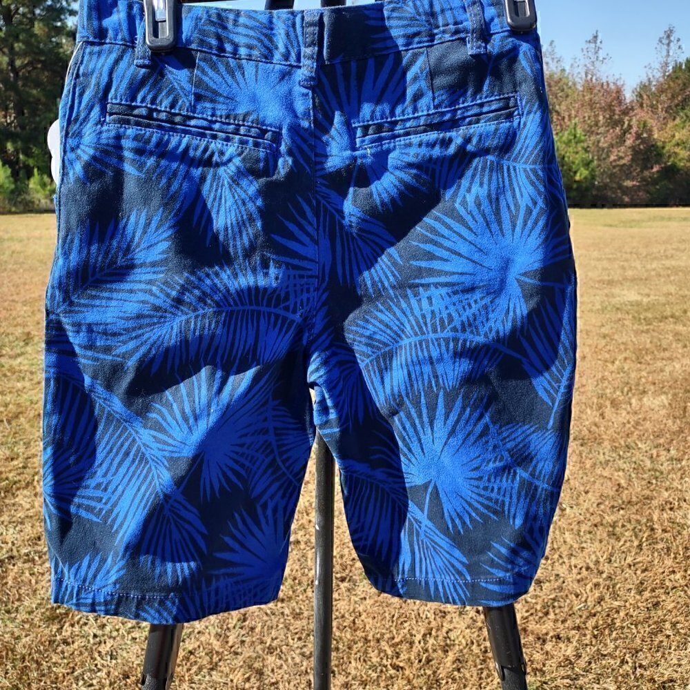 Wonder Nation Cotton Flat Front Adjustable Waist Blue Boys Short Size 16 NWT - Picture 3 of 10